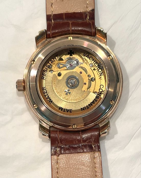 Relógio movimento automatico  plaqué ouro rosa novo
