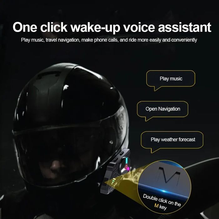Intercomunicador para capacete de moto bluetooth prova de água NOVO