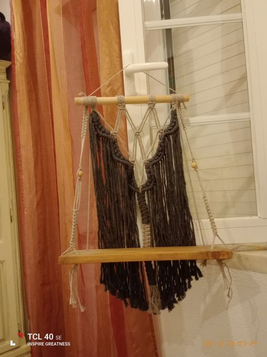 Macramé com tábua