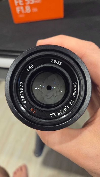 Objetiva sony zeiss 55mm f1.8