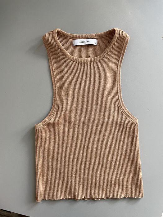 Prążkowany top krótki reseved s