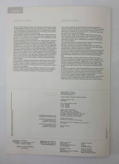 Pagela: Artistas Portugueses - Nadir Afonso