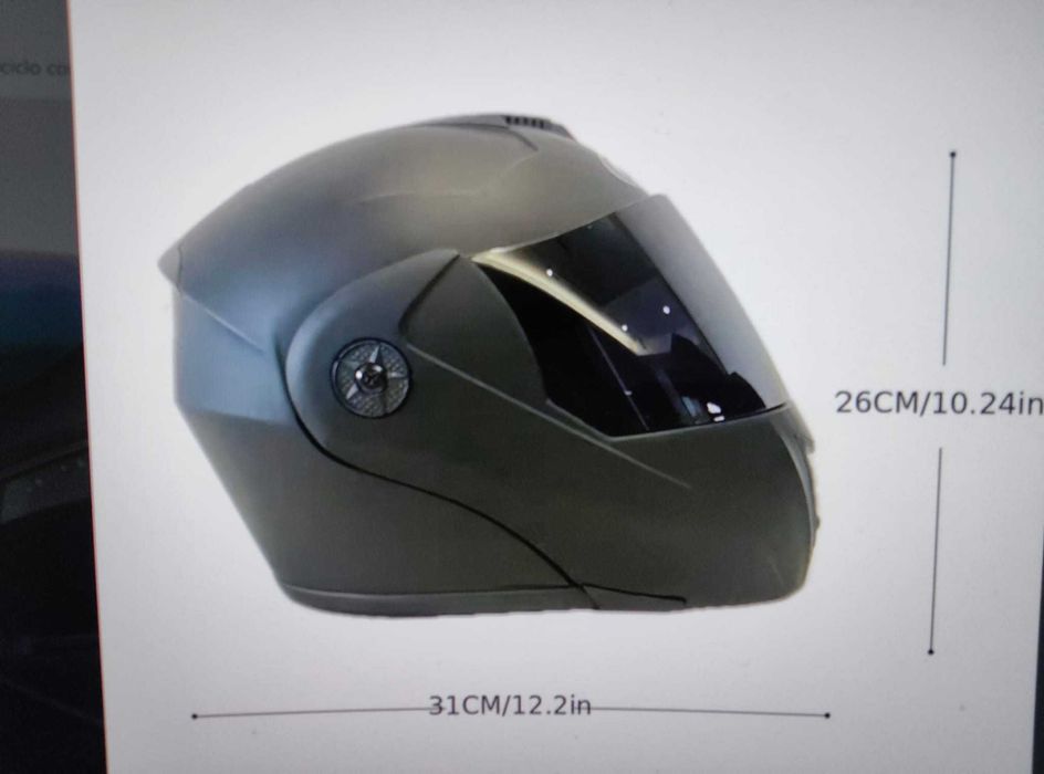 Capacete com viseira arco irir