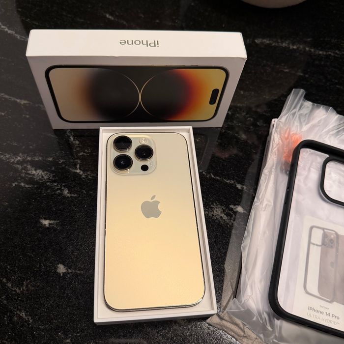 iPhone 14 Pro Złoty ! Pamięć 128 nowe etui gratis