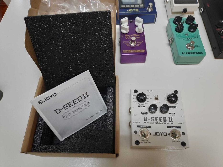 PEDAL GUITARRA JOYO D-SEED II DELAY - NOVO SEM USO