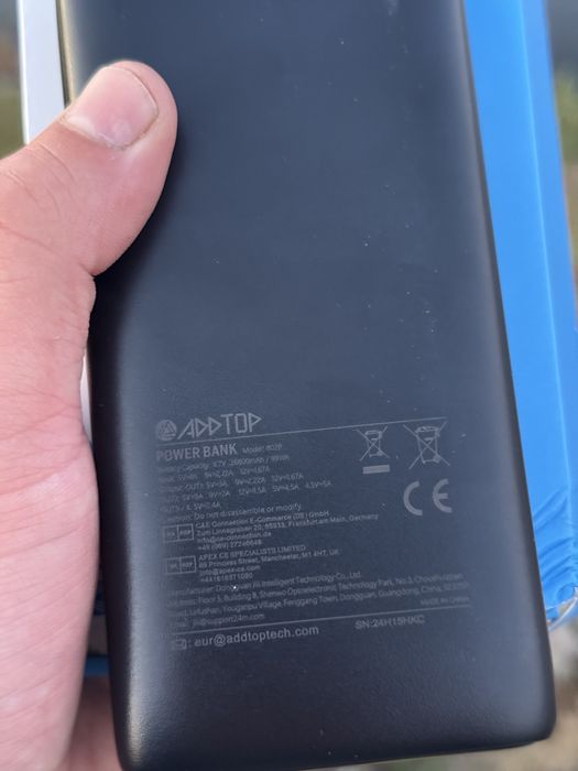Нові повербанки ADDTOP Power Bank 26800mAh