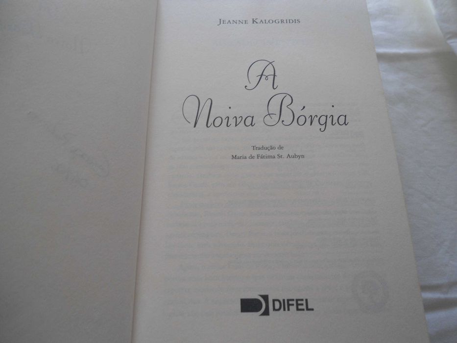 A Noiva Bórgia por Jeanne Kalogridis