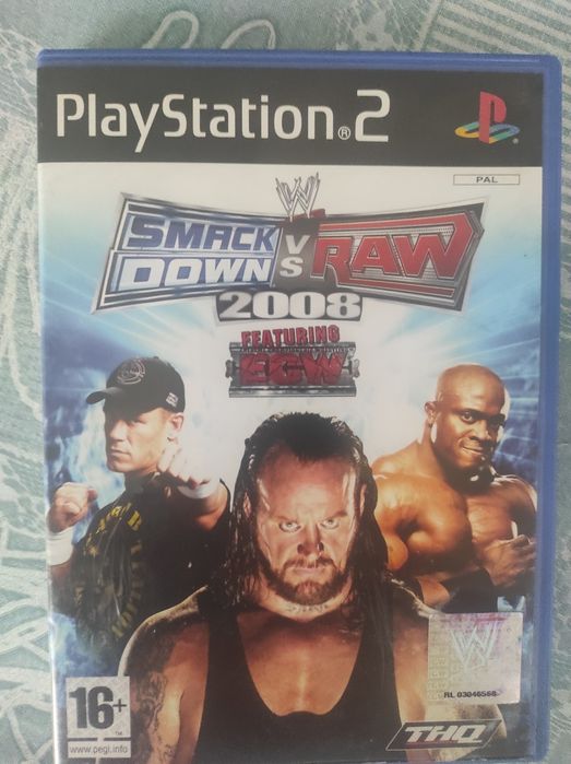 Jogo PS2 smack down vs RAW 2008