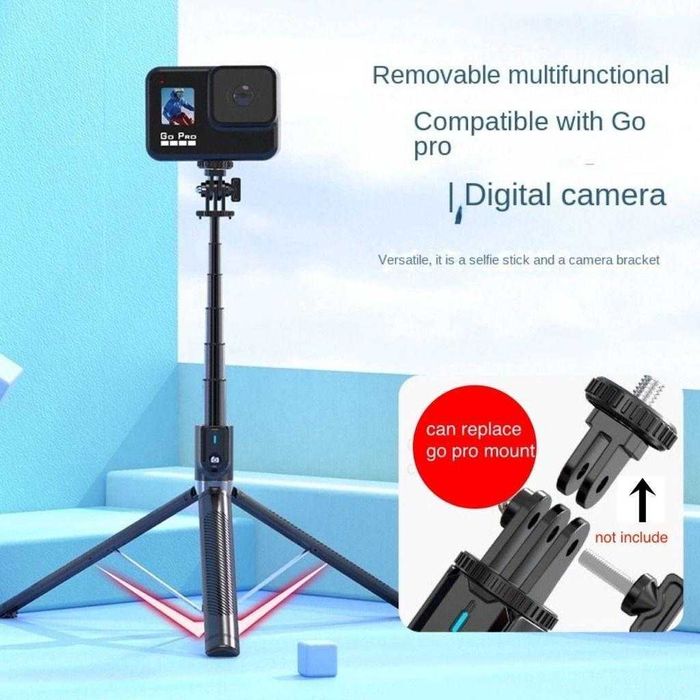 Большая крепкая селфи палка 1.8 м. ! Штатив-трипод +Bluetooth ДУ.