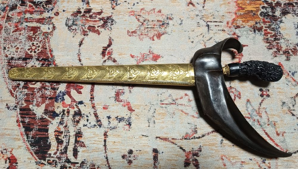 Stary rzadki sztylet indonezyjski kris, keris, nie szabla.