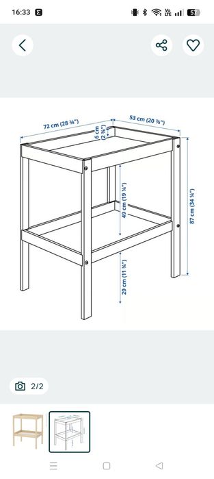 Przewijak Ikea malowany