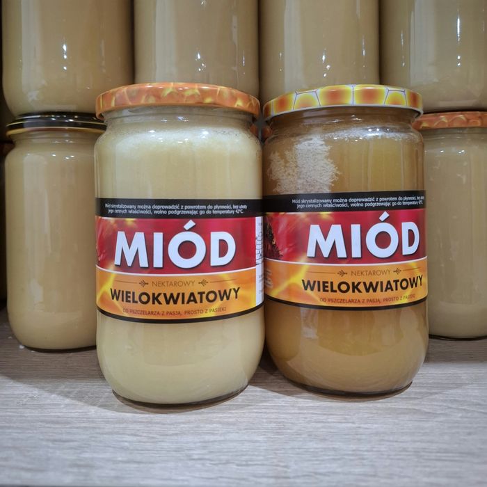 ** 2 Słoiki Miód wielokwiatowy – naturalny z własnej pasieki !**
