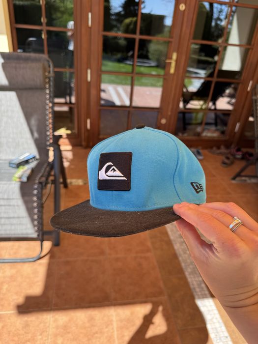 Quiksilver x New Era 9FIFTY Snapback czapka vintage 2014 turkus/czarny