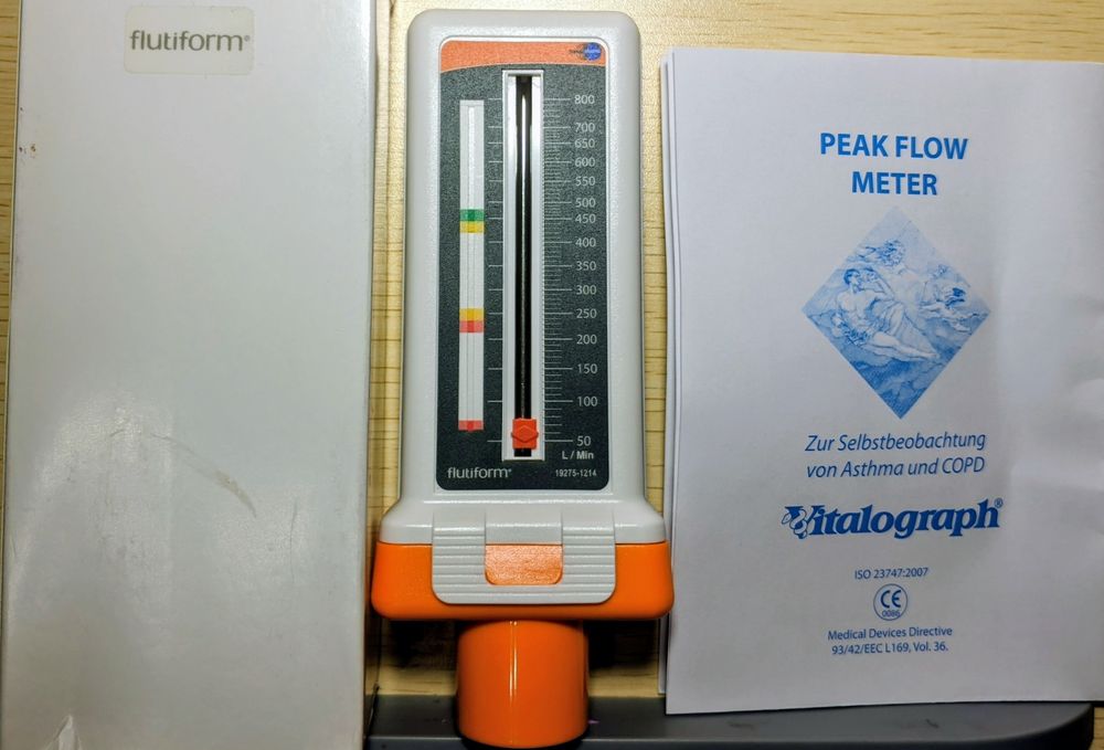 Пікфлоуметр - Peak flow meter Vitaligraph Flutiform