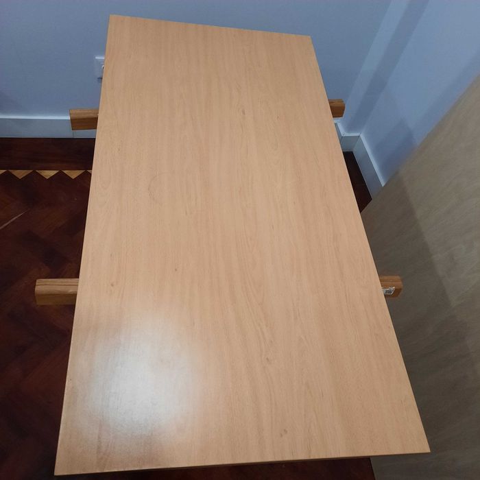 Cavaletes Pinho Maciço + Tampo / Mesa