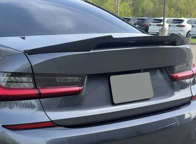 SPOJLER lotka dla BMW G20 ALA M4 STYLE SPOILER KLAPY czarny połysk