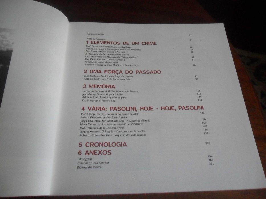 "PIER PAOLO PASOLINI: O Sonho de uma Coisa" de Vários - 1ª Edição de 2006