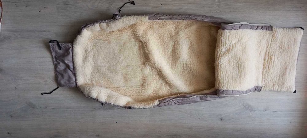 Конверт зимовий у коляску, санки, на овчині.