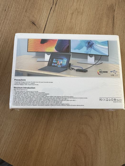 Stacja dokująca Rytaki 11w1 dedykowana do urządzeń Microsoft Surface
