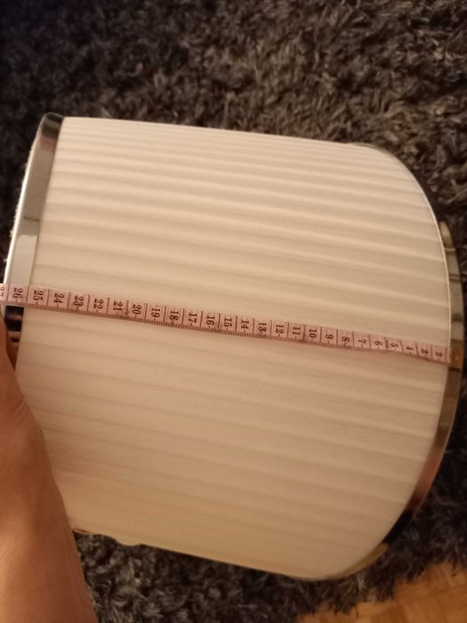 Klosz biały z tkaniny 40cm