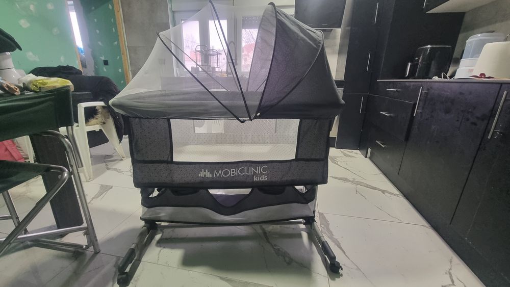 Berço co-sleeping MOBICLINIC 3 em 1 Ajustável em altura Mosquiteiro