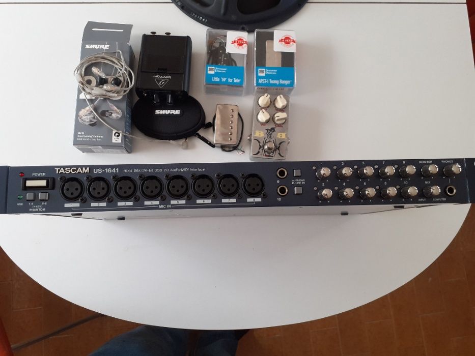 Novo preço! Tascam USB, Jensen Speaker, BB Preamp