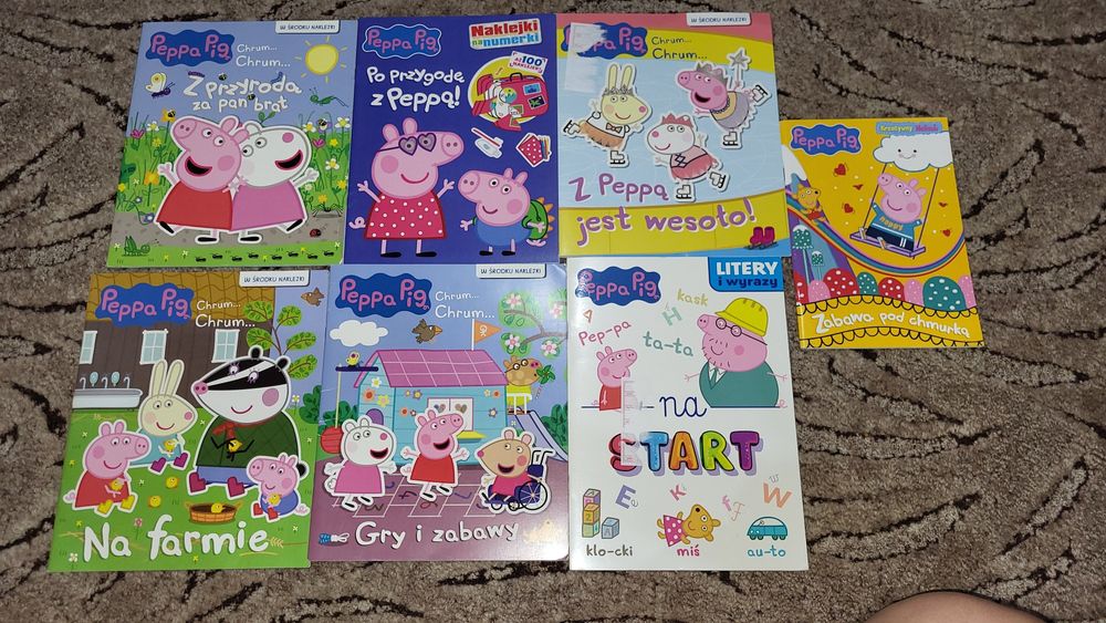 Książeczki z naklejkami peppa pig