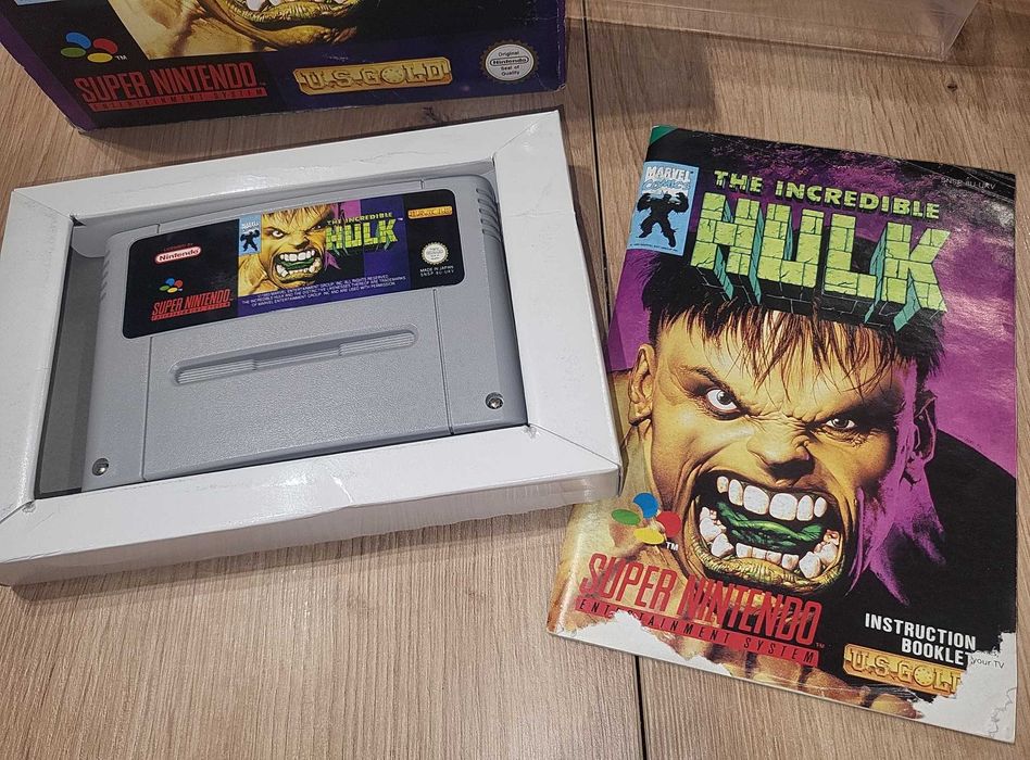 Gra The Incredible Hulk - NINTENDO SNES - DB stan Komplet +Protektor