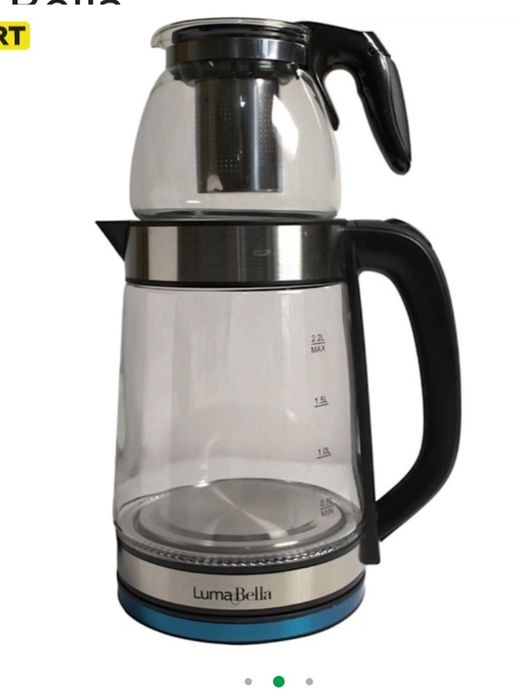 Єлектрочайник із заварником 2в1 luma Bella lB 59019