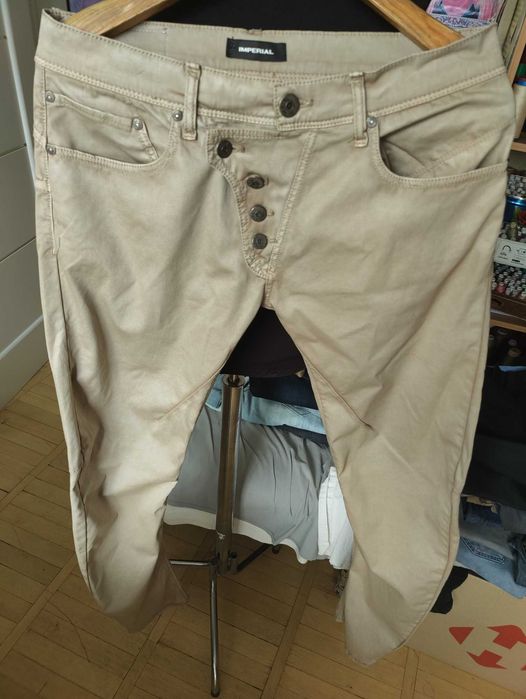 Джинсы Imperial jeans Italy W32 stretch beidge.