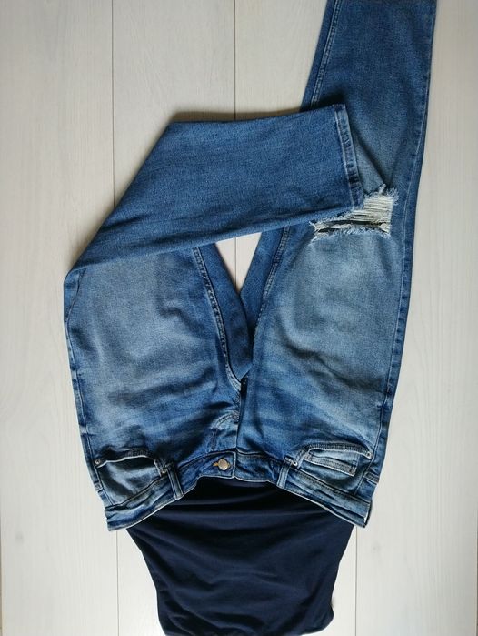 Джинсові штани для вагітних нові denim co 12/40 розмір