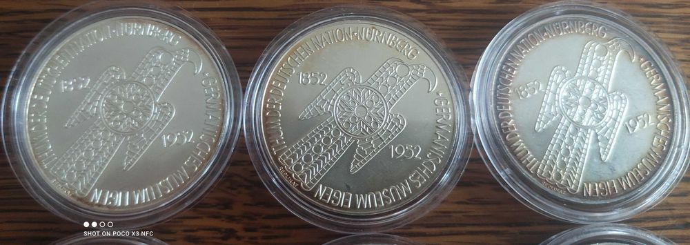 Medal token numizmat Niemcy srebro ładne 1951 rok