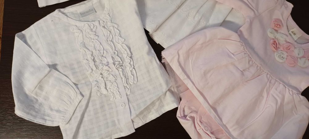Sukienki, bluzeczki dla dziewczynki 3-6 m-cy Mayoral, H&m i inne