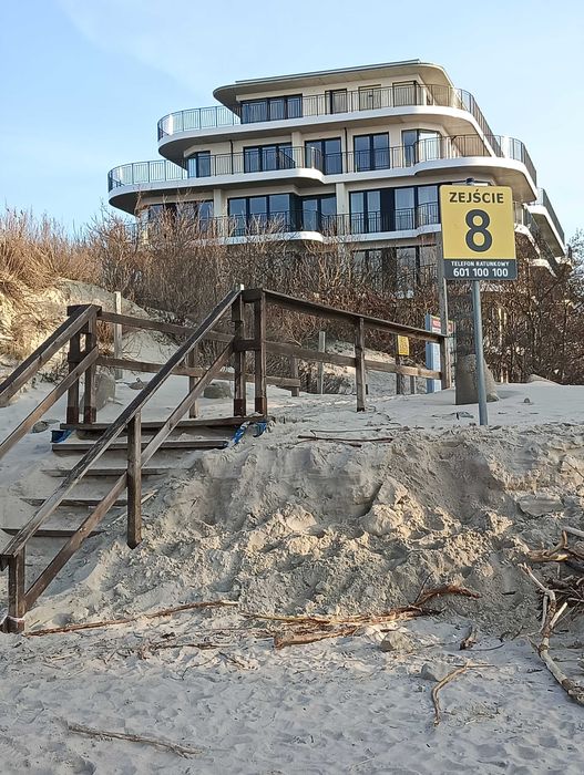 Apartament Darłówko przy samej plaży z widokiem na morze 4 osoby