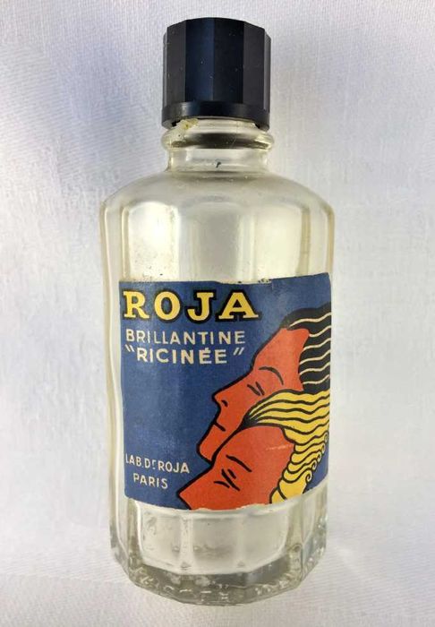 Cartaz publicitário poster cartonado ROJA anos 40 impressão litografia