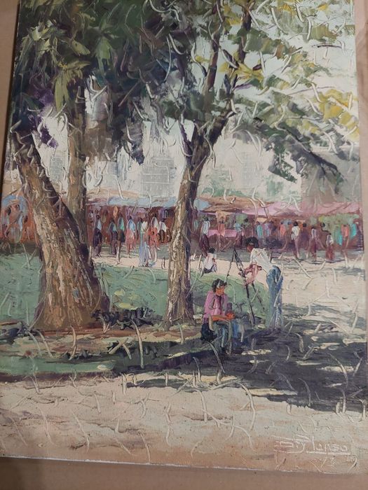 Alonso espectacular óleo sobre tela