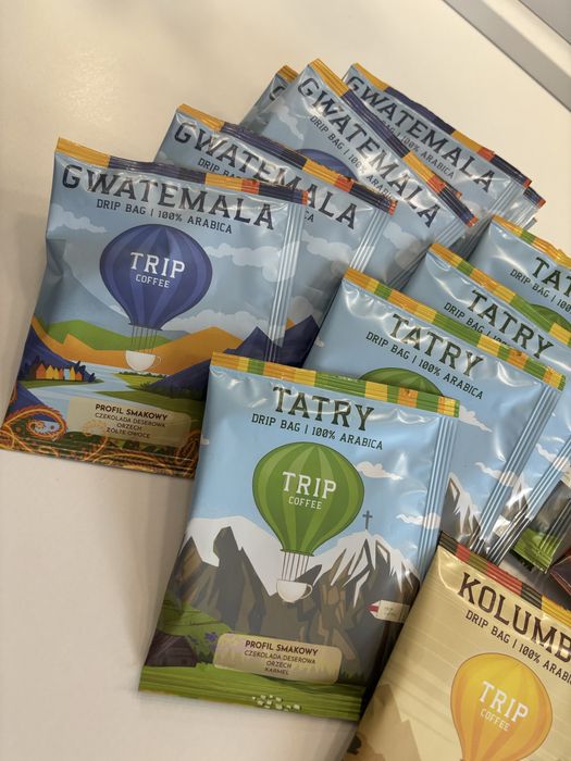 Zestaw 15-stu saszetek kawy 100% Arabica