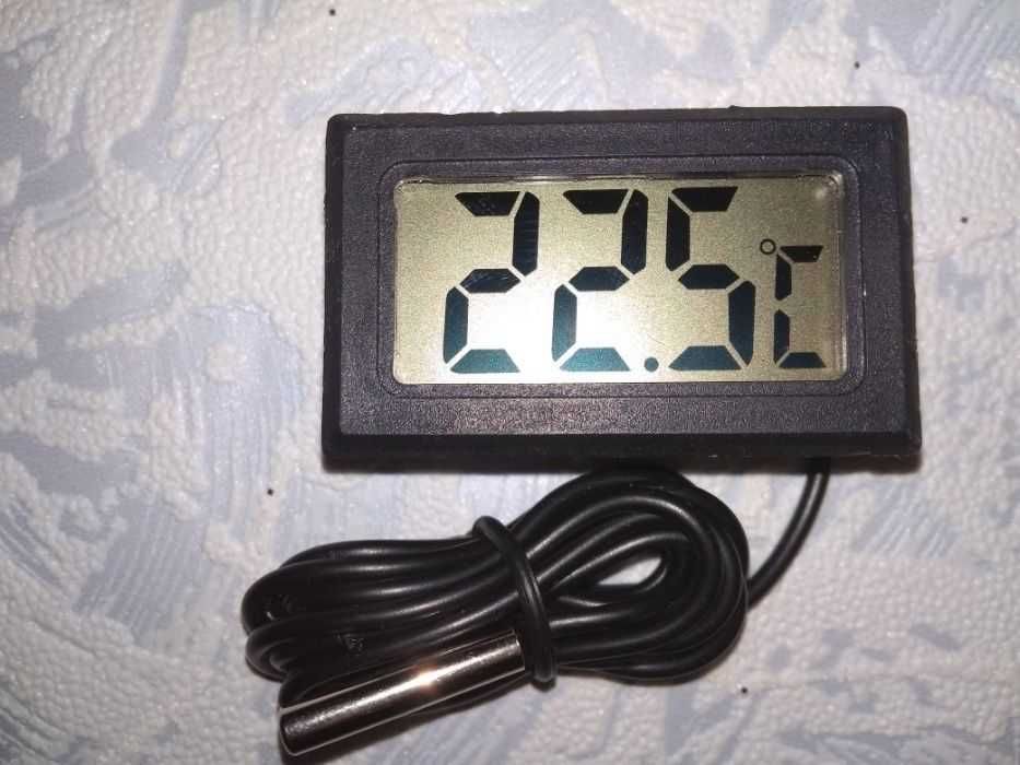 Мини термометр с выносным датчиком для аквариума, инкубатора и др.