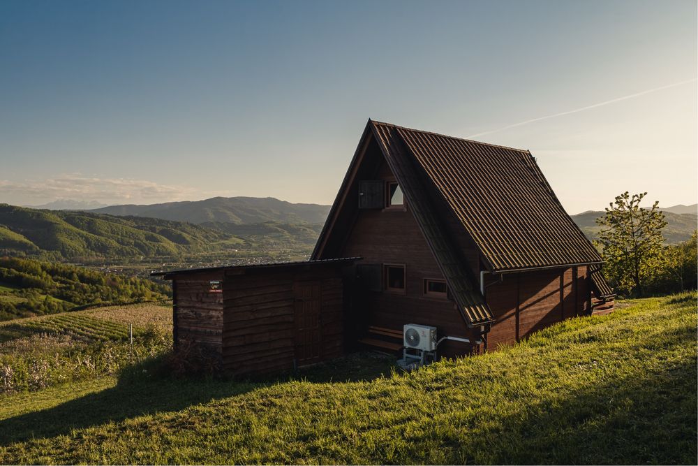 Domek Nad Sadem z widokiem - góry Beskid Sądecki