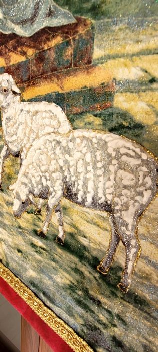 Pikowany ręcznie gobelin Liz Goodrick Dillon