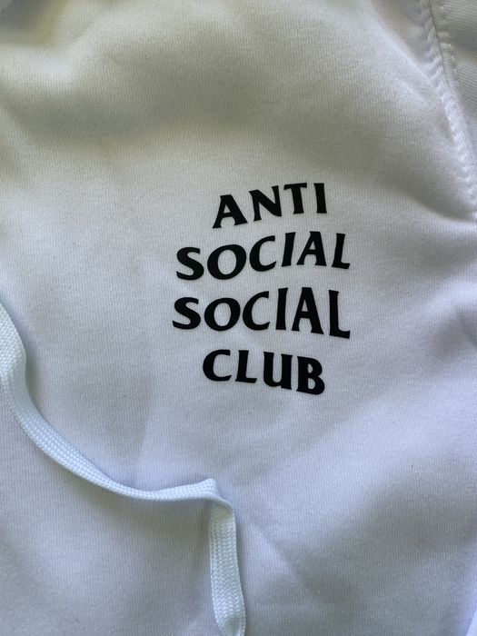 NOWA BLUZA ASSC Anti Social Social Club Biała z Kapturem Rozmiar: L