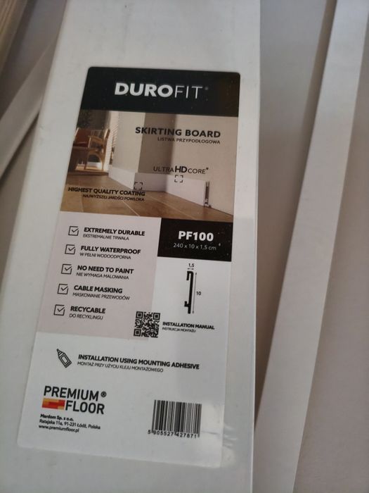 Listwa przypodłogowa DuroFit PF100  PREMIUM FLOOR