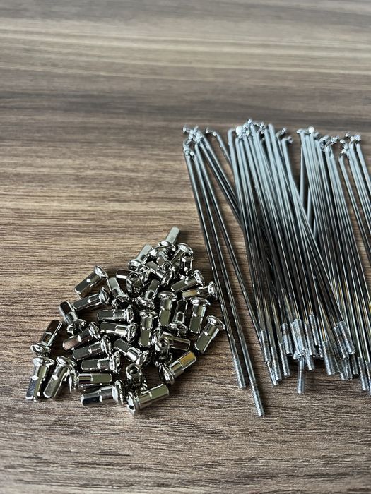 NOWY CZESKI komplet CHROMOWANYCH szprych szprychy JAWA 50 JAWKA