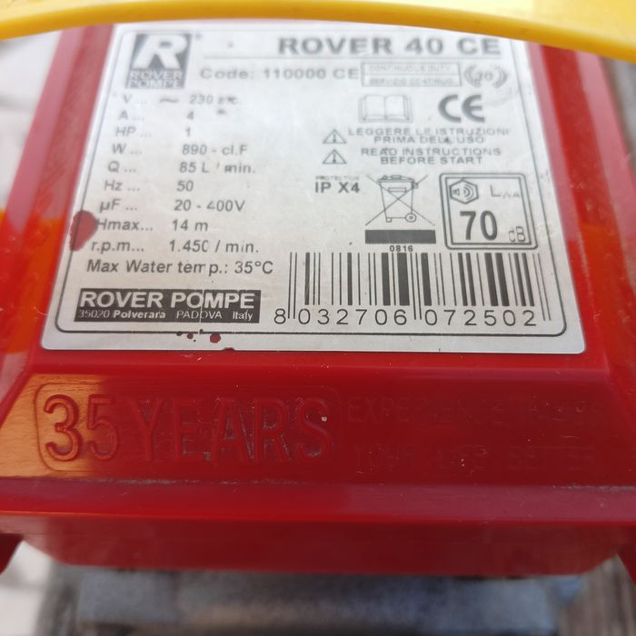 Electrobomba Trasfega Rover 40 CE