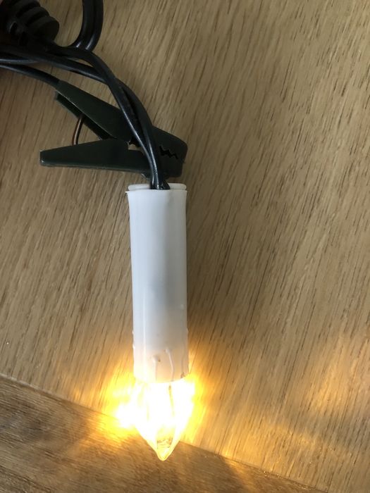 Lampki led świece na choinkę