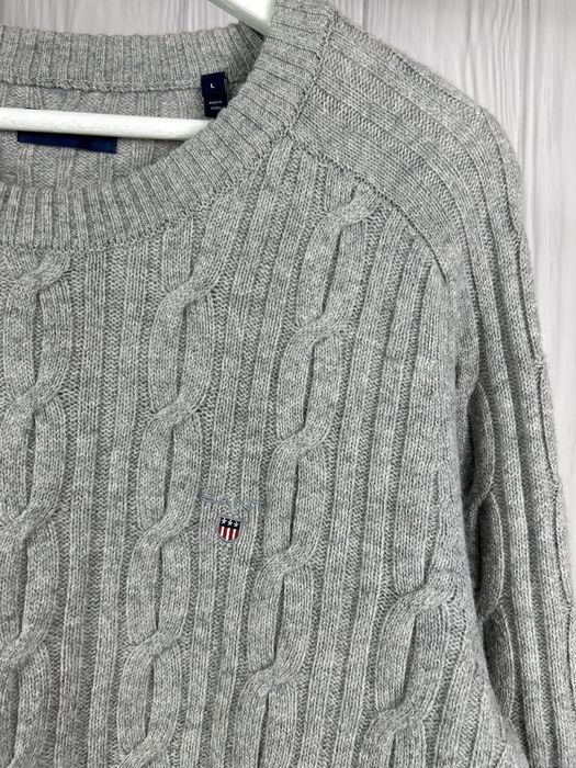 GANT  USA Cable Knit Wool шикарний шерстяний светр джемпер Оригінал