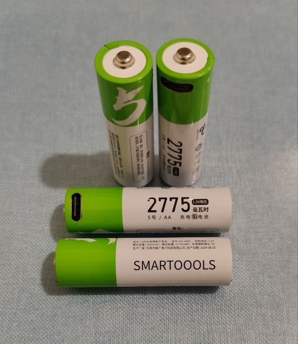 Акумулятор USB Smartools AA, ААА, C2 R14, CR2, крона CR123 D1 LR 18650