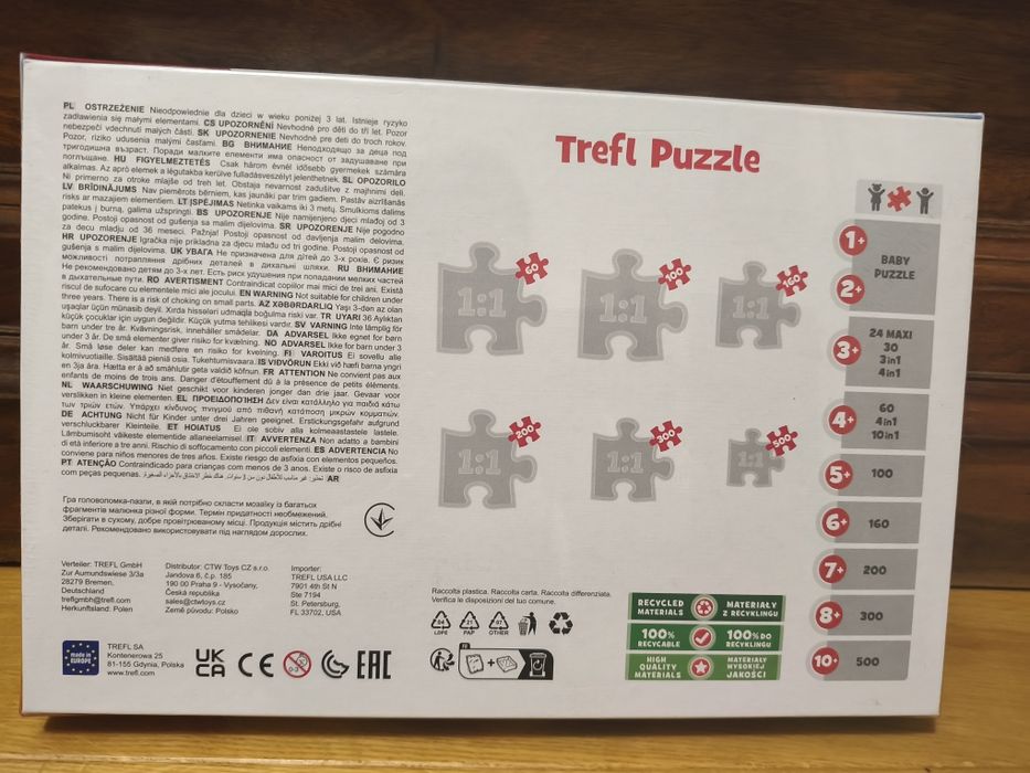 Puzzle nowe prezent dla dziewczynki Trefl 300 Frozen Kraina Lodu 8+