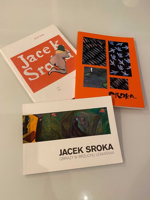 unikat 3 albumy Jacek Sroka odręczny rysunek autograf sztuka Kraków