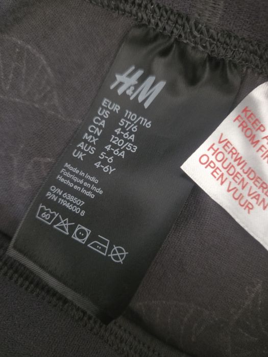 Leginsy spodnie h&m 110/116 dinozaury